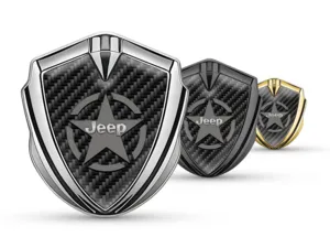 Jeep Silicone Emblema Badge Durevole Tocco Premium